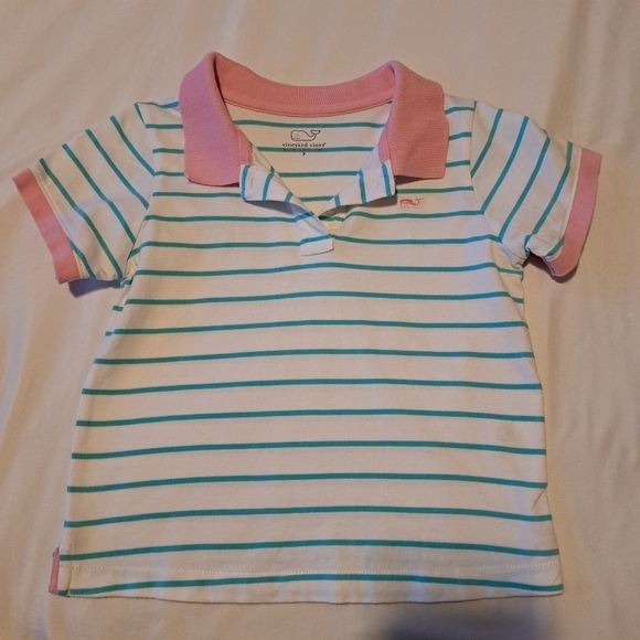 Vineyard Vines girls size 7 2 polo tops bundle - Picture 4 of 5